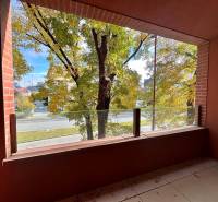 PRIESTRANNÝ 1-IZB. BYT S LOGGIOU V IKONICKOM PROJEKTE ZWIRN III - Výhľad z balkóna na zeleň a cestu v Bratislave - Ružinove na Košickej ulici.