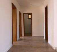 Predaj novostavba rodinného domu   Nová Baňa - Interiér rodinného domu s dreveným dekorom podlahy a bielymi stenami.