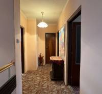 NA PREDAJ veľký rodinný dom v obci Pusté Úľany Sládkovičovo - Chodba rodinného domu s kvetmi a obrázkom na stene, osvetlený luster.