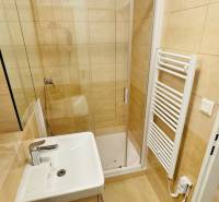 Na prenájom 1 i byt 47 m2 v Partizánskom na sídlisku Luhy 2 x balkón - Kúpeľňa s dlaždicovým obkladom, sprchovým kútom a umývadlom v 1-izbovom byte.