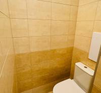 Na prenájom 1 i byt 47 m2 v Partizánskom na sídlisku Luhy 2 x balkón - Toaleta s béžovými kachličkami v 1-izbovom byte.