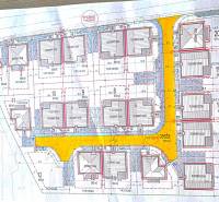 Stavebný pozemok na predaj - Studienka. - Urbanistická štúdia pozemkov na bývanie v Studienke, ulica Pod Borovicou, plán domov a ciest.