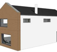 PREDAJ 5i rekreačný RD | Pekná cesta | Lesopark Rača  - Rodinný dom v Bratislave - Rači na Peknej ceste s dreveným obkladom a minimalistickým dizajnom.