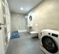 Budova s 8 apartmánmi alebo medicínske centrum, 9 park. miest- Koliba - Kúpeľňa s práčkou, sprchovým kútom a toaletou; priestor na ulici Na Varte.