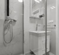 OPAL - NOVÝ a KOMPLETNE ZARIADENÝ 2,5-izbový byt s LODŽIOU a PARKOVANÍ - Kúpeľňa so sprchovacím kútom a umývadlom v 2-izbovom byte.