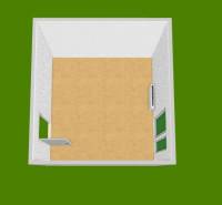 Na prenájom kancelária  15 m²,  v novostavbe, Odborárska ulica, voľná - Izba s podlahou s dreveným dekorom a bielymi stenami v kancelárii.