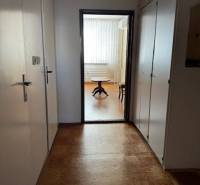 Prenájom 3izb. zariadeného bytu na Jazdeckej ul., Nové Zámky - Chodba v 3-izbovom byte s podlahou s dreveným dekorom vedúca do svetlej miestnosti.