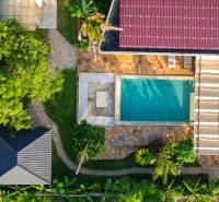 LUXURY 2-BEDROOM VILLA IN PAJE - Letecký pohľad na výstavbu domov s bazénom na predmestí Paje, Unguja South Region.