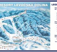Stavebné pozemky v lokalite Slnečná úboč, Levočská Dolina - Zimný rezort Levočská dolina s mapou zjazdoviek a lyžiarskych tratí pre Pozemky - bývanie.