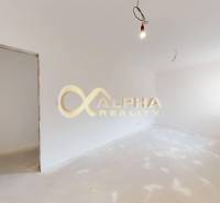 Exkluzívne 2 izbový apartmán s balkónom, 86m2, Zimná ul., Sp. Nová Ves - Priestranná miestnosť v 2-izbovom byte s bielymi stenami a betónovou podlahou.