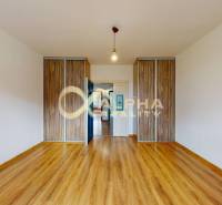 Prenájom: 4 izbový byt s loggiou, sídlisko Mier, Sp.N.Ves - Izba s podlahou s dreveným dekorom, vstavané skrine v 4-izbovom byte.