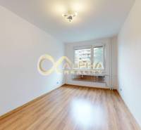 Prenájom: 4 izbový byt s loggiou, sídlisko Mier, Sp.N.Ves - Prázdna izba s podlahou s dreveným dekorom a oknom v 4-izbovom byte.