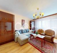 EXKLUZÍVNE 5i byt s loggiou, sídl. Západ, Spišská Nová Ves - Obývačka v 5 a viac izbovom byte s podlahou s dreveným dekorom, pohovkou a nábytkom.