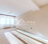 Exkluzívne 2i byt, centrum, Spišská Nová Ves - Obývacia izba v 2-izbovom byte s podlahou s dreveným dekorom a veľkým oknom.