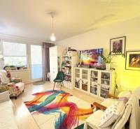 Vám ponúka na PREDAJ tento nádherný, kompletne  - Obývačka v 4-izbovom byte, vybavená farebným kobercom a podlahou s dreveným dekorom.