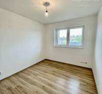 Vám ponúka modernú 4-izbovú novostavbu v Dunajs - Miestnosť v Rodinnom dome s podlahou s dreveným dekorom a jednoduchým osvetlením.