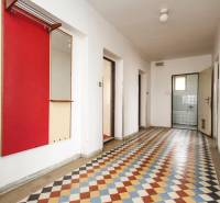 Dom s veľkým pozemkom 3099m2, Melčice-Lieskové - Priestranná chodba s farebnou dlažbou a praktickým nástenným vešiakom v rodinnom dome.