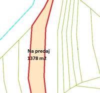 Ponúkame na predaj ornú pôdu v k.ú. Horná Súča. - Mapa poľnohospodárskeho a lesného pozemku na predaj v Hornej Súči, 1378 m².