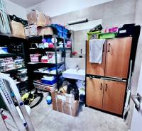 Prenájom kancelárskych priestorov, ul. Gen. M. R. Štefánika, Trenčín - Úložný priestor v kanceláriách s policami, skriňou a množstvom krabíc.