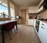 4 izbový byt s balkónom  Topoľčany / VYPLATENA ZALOHA - Kuchyňa v 4-izbovom byte s oknom, rastlinami, kuchynskou linkou a vstavanými spotrebičmi.