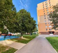 REZERVOVANÝ / NA PRENÁJOM 3 - IZB. BYT s LOGGIOU, SENICA - Bytový dom na L. Novomeského v Senici s ihriskom a stromami v okolí.