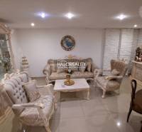 Predaj, rodinný dom Košice Juh - Luxusná obývacia izba rodinného domu s bohatým dekorom a elegantným nábytkom.