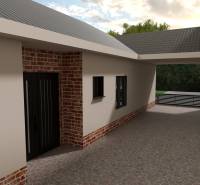 NOVOSTAVBA  ATRAKTÍVNY 4 I RODINNÝ DOM,650m2 pozemok - Rodinný dom v Cíferi so zasklenými oknami a tehlovým dekorom stien.