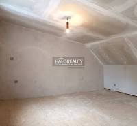 Predaj, rodinný dom Zemplín - EXKLUZÍVNE HALO REALITY - Nezariadená podkrovná miestnosť v rodinnom dome, svetlé steny a drevená podlaha.