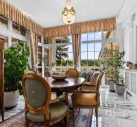 Exkluzívna honosná kúria | 3 ha pozemok | Dunakiliti - HU - Interiér zvláštnych nehnuteľností s elegantným nábytkom, veľkými oknami a rastlinami.