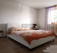 Predaj, rodinný dom Trebišov, NOVÁ SKVELÁ CENA ul. J... - Spálňa obsahuje posteľ so vzorovaným prehozom, drevenú podlahu a okno s rastlinami.