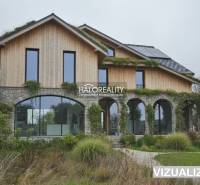 Predaj, rodinný dom Dolný Pial - VO VÝSTAVBE - Rodinný dom v Dolnom Piali s kamennými a drevenými prvkami obklopený zeleňou.