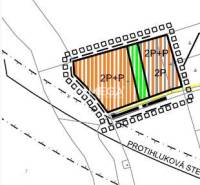 Investičný pozemok Vranov nad Topľou - Zvláštne nehnuteľnosti: Mapa ukazuje projektový plán v oblasti Protilukovej stezky v Vranove nad Topľou.