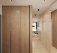 Prémiové byty s vysokým investičným potenciálom - Interiér s podlahou s dreveným dekorom a vstavanou skriňou.