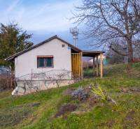 CHATKA SO ZÁHRADOU, PREŠOV – ŠIDLOVEC - Chata v Prešove obklopená ovocnými stromami a sviežou zeleňou na svahovitom pozemku.