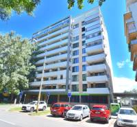 ANTOLSKÁ, 2-i byt, 54 m2 – novostavba REZIDENCIA DRAŽDIAK, zariadený - Bytový dom pri Antolskej ulici, Bratislava - Petržalka, s parkoviskom a stromami v okolí.