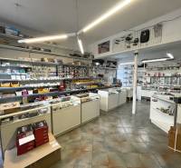 PREŠOV-ŠIRŠIE CENTRUM,POLYFUNKČNÁ BUDOVA,VL.PARKOVISKO,UL.VAJANSKÉHO - Interiér budovy so sortimentom dielov, policami a vystaveným tovarom.