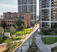 Prenájom 2-izb. byt, SKY PARK, 4. veža, Staré Mesto - Moderné budovy a zeleň v Bratislave na Bottovej ulici, blízko 2-izbových bytov.