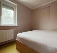 PRIESTRANNÝ 7-IZBOVÝ RODINNÝ DOM S VEĽKÝM POZEMKOM V DLHEJ NAD VÁHOM  - Spálňa v rodinnom dome s jednoduchou posteľou, oknom a radiátorom.