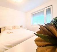 Miesto, kde sa budete cítiť doma–2-izbový byt na sídlisku West-Galana - Svetlá spálňa s veľkou posteľou, kniha a rastlina v 2-izbovom byte.