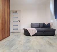 Neodolateľná ponuka! 4-izbová novostavba Galanta-Kolónia za super cenu - Izba v rodinnom dome s pohovkou, skrinkou, dverami a podlahou s mramorovým dekorom.