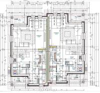 VEĽKORYSO RIEŠENÝ 4 izbový RD-128 m2 S TEP. ČERPADLOM, POZEMOK 405 m2 - Pôdorys rodinného domu so zobrazením miestností a rozmiestnením zariadenia.
