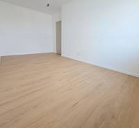 VEĽKORYSO RIEŠENÝ 4 izbový RD-128 m2 S TEP. ČERPADLOM, POZEMOK 405 m2 - Jasná prázdna izba v rodinnom dome s podlahou s dreveným dekorom.