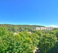 BAKOŠOVA, 1-i byt, 43 m2 – nerušený VÝHĽAD NA KARPATY - Výhľad na zeleň a sídlisko z Bakošovej ulice v Bratislave - Lamači.