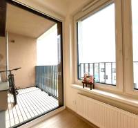 Súčasný 2-izbový byt v novostavbe – Matadorka  - Dvojgarsónka s balkónom, bicyklom a podlahou s dreveným dekorom.