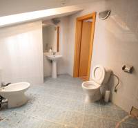 Ponúka na predaj budovu - centrum Senca - NOVÁ SUPER CENA  - Kúpeľňa so svetlom prenikajúcim cez strechu. Ulica Mierové nám. má čistú budovu.