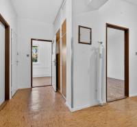 I PREDAJ Priestranný 3-izb. byt v centre Krížna/Blumentálska - Chodba v 3-izbovom byte s podlahou s dreveným dekorom a viacerými dverami.