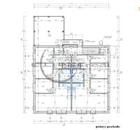 NA PREDAJ polyfunkčná budova v centre obce Veľké Leváre - Pôdorys poschodia Budovy vo Veľkých Levároch so zobrazenými miestnosťami a rozmermi.