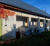 NA PREDAJ rodinný dom - Lehota nad Rimavicou - Rodinný dom s dvormi, viničom na fasáde a plechovou strechou.