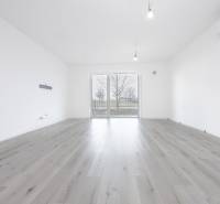 2 izb.BYT s POZEMKOM, PARKINGOM, Golf rezort Hrubá Borša - Priestranná miestnosť s podlahou s dreveným dekorom a veľkými oknami.