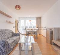 NA PREDAJ priestranný 4-izbový rodinný dom v Plaveckom Štvrtku - Interiér rodinného domu so sedačkou, stolom a podlahou s dreveným dekorom.